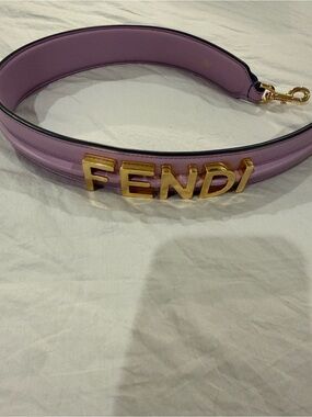 Fendi Purple Leather Strap with Gold FENDI